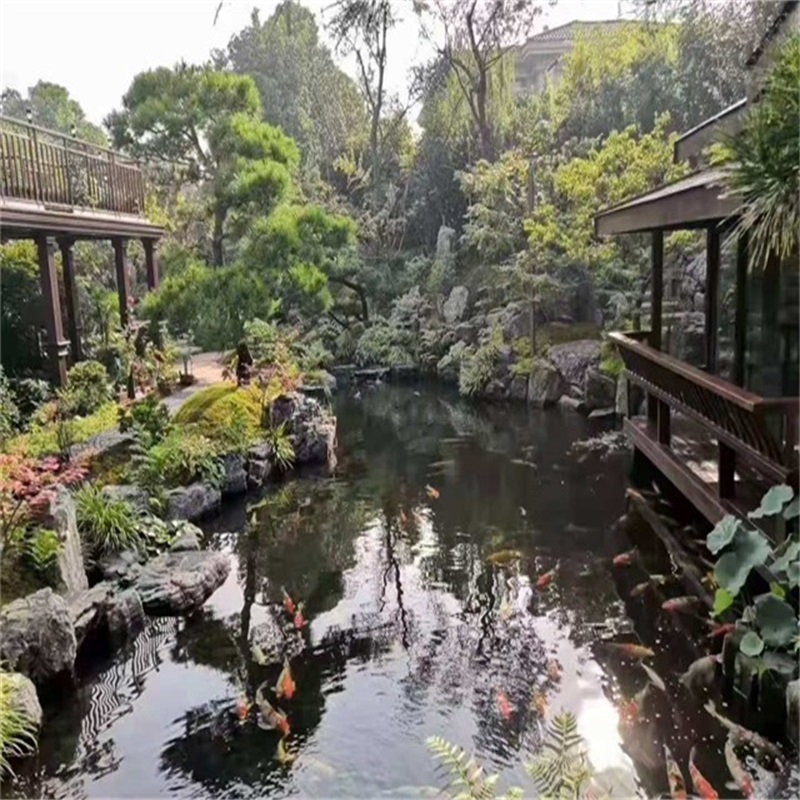 惠阳庭院小型鱼池假山图片