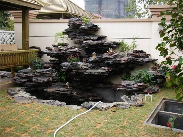 惠阳庭院鱼池过滤池改造