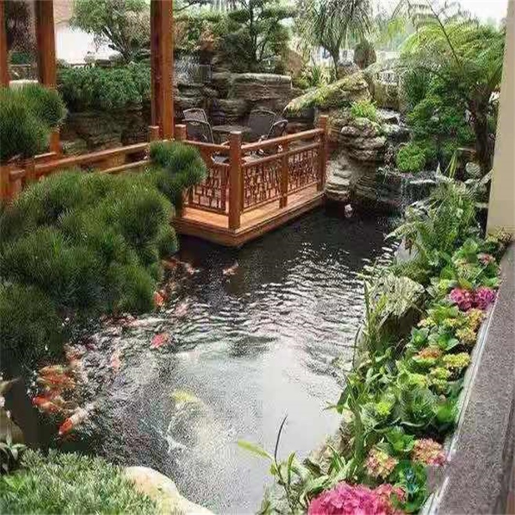 惠阳大型庭院假山鱼池景观设计